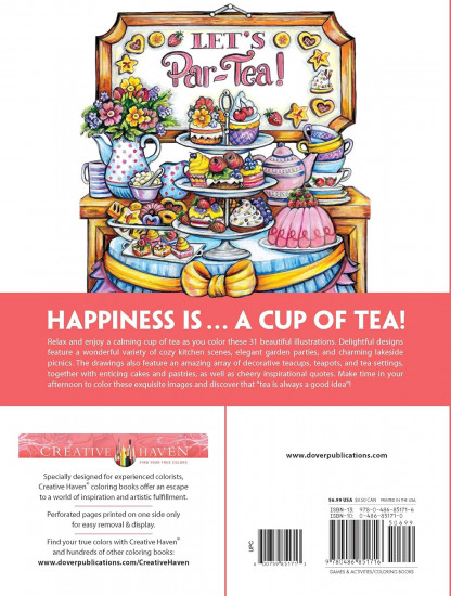 Creative Haven Afternoon Tea Coloring Book