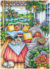 Creative Haven Afternoon Tea Coloring Book - Фото 11