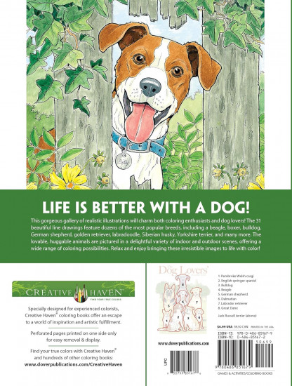 Creative Haven The Dog Lovers' Coloring Book