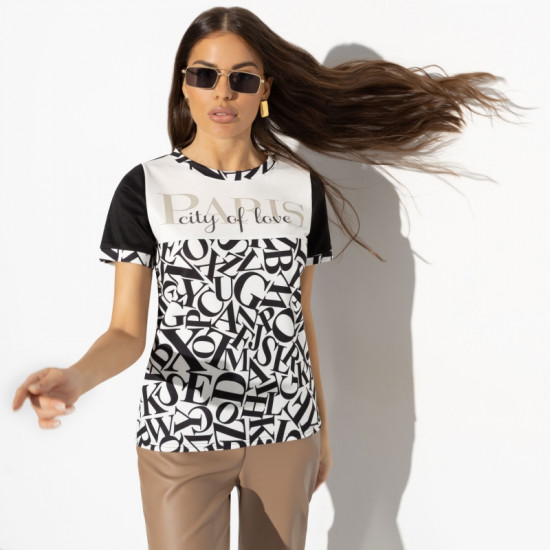 Футболка женская с принтом «Паспорт в Париж»