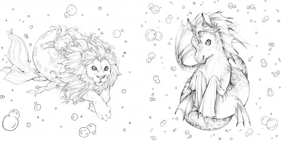 Pop Manga Beauties and Beasties Coloring Book