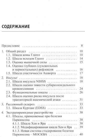 Клинические шкалы в неврологии