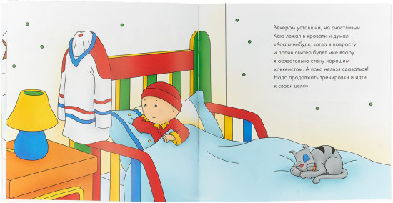 Каю играет в хоккей