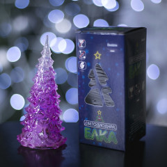 Игрушка световая «Елочка загадка» 13 см, розовый, 1 LED, мультицвет - Фото 3