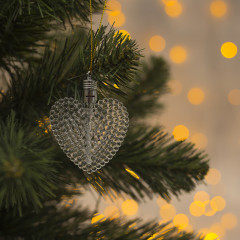 Подвеска световая «Сердечко», 7 см, 1 LED, цвет в ассортименте - Фото 1