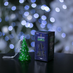 Подвеска световая «Елочка» зеленая, 8 см, 1 LED, мультицвет - Фото 2