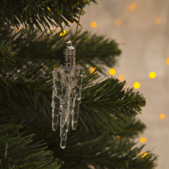 Подвеска световая «Льдинка», 12 см, 1 LED, мультицвет - Фото 1