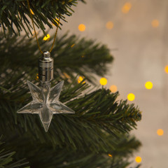 Подвеска световая «Звезда», 8 см, 1 LED, мультицвет - Фото 1