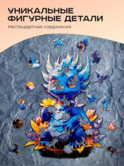 Пазл фигурный «Лазурный Дракоша» - Фото 6