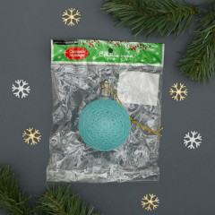 Игрушка световая «Елочный шар» (6 см, 1 LED, RGB), с батарейками - Фото 2