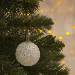 Подвеска световая «Шарик», 5 см, 1 LED - Фото 2