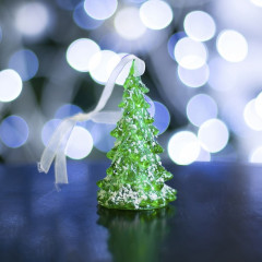 Подвеска световая «Снежная елочка», 8 см, 1 LED - Фото 1