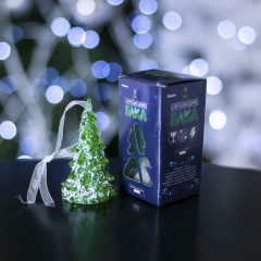 Подвеска световая «Снежная елочка», 8 см, 1 LED - Фото 2