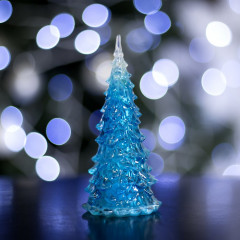 Игрушка световая «Елочка загадка» 13 см, синий, 1 LED, мультицвет - Фото 3