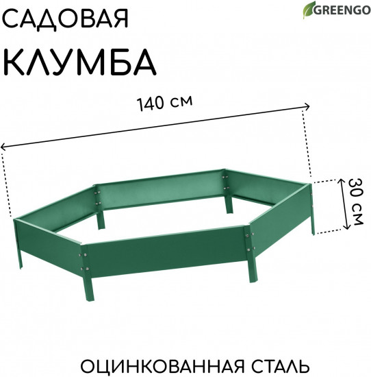 Клумба оцинкованная