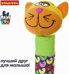 Игрушка-погремушка мягкая «Кот» - Фото 8