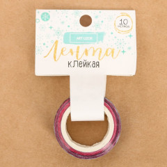 Лента клейкая декоративная «С Новым Годом» - Фото 1