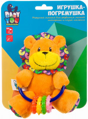 Игрушка-погремушка мягкая «Лев» - Фото 11
