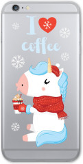 Наклейка для телефона «I love coffee» - Фото 1
