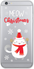 Наклейка для телефона «Meow Christmas» - Фото 1