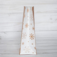 Пакет подарочный без ручек «С Новым годом! Радости и счастья!» - Фото 1