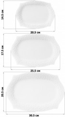 Набор фигурных блюд «Веточки-цветочки» - Фото 2