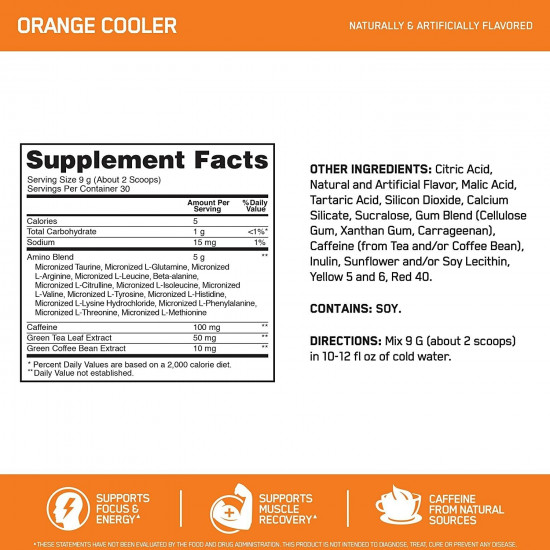Аминокислоты со вкусом апельсина «Amino Energy. Orange cooler»