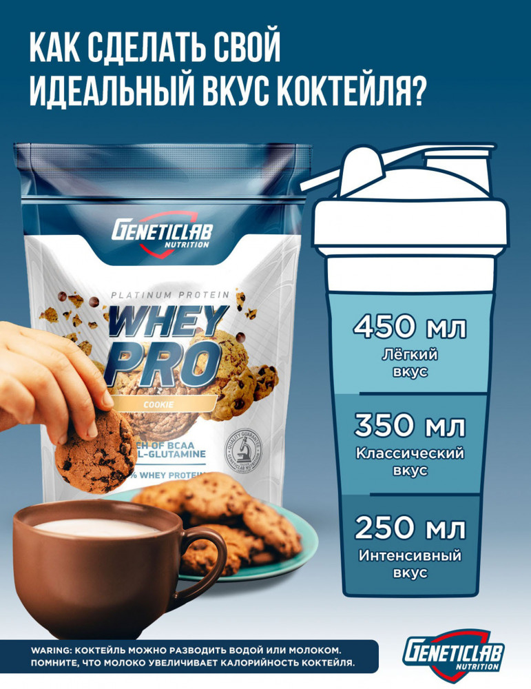 Протеин сывороточный Whey Pro «Печенье» | Geneticlab Nutrition | Фото 6