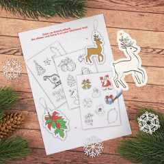 Украшение ёлочное под раскраску «Атрибуты праздника» - Фото 4