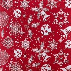 Прихватка «Снежинки красные» - Фото 1