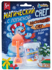 Снег искусственный растущий «Снеговик» с лопаткой - Фото 2