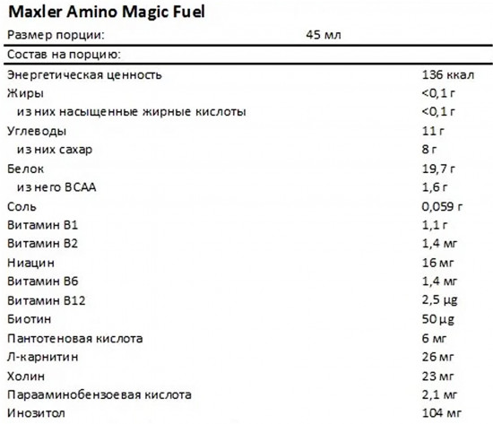 Аминокислоты со вкусом энерджи «Amino Magic Fuel»