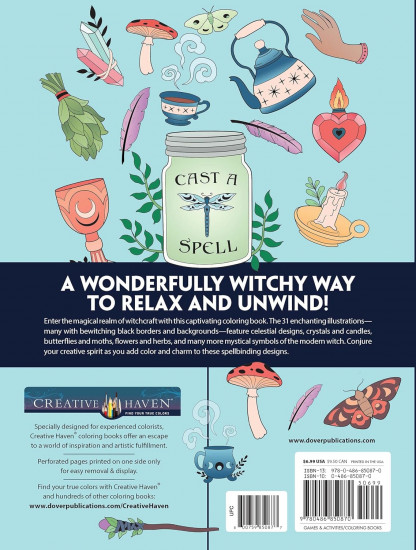Creative Haven Witchcraft Coloring Book: Spellbinding Designs