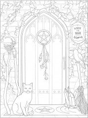 Creative Haven Witchcraft Coloring Book: Spellbinding Designs - Фото 5