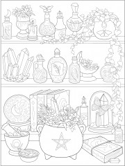 Creative Haven Witchcraft Coloring Book: Spellbinding Designs - Фото 6