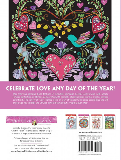 Creative Haven Love Is in the Air! Coloring Book