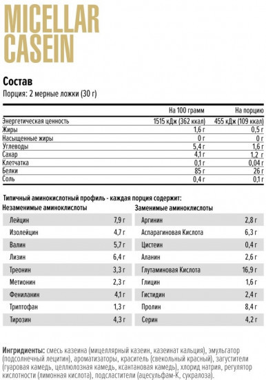 Протеин казеин «Micellar Casein»
