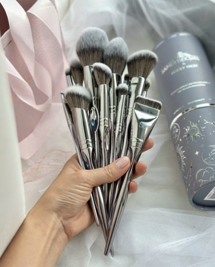 Набор кистей для макияжа «Siver Brush Set»