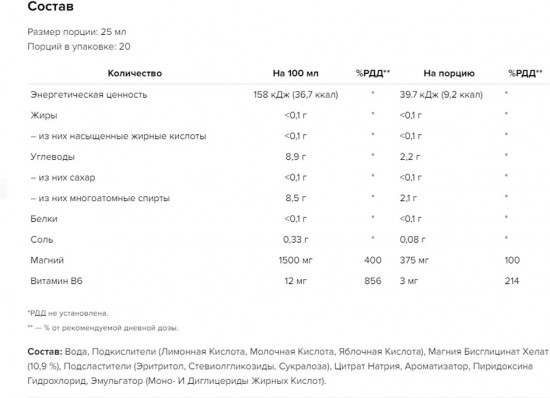 Глицинат магния «Magnesium Glycinate Liquid»