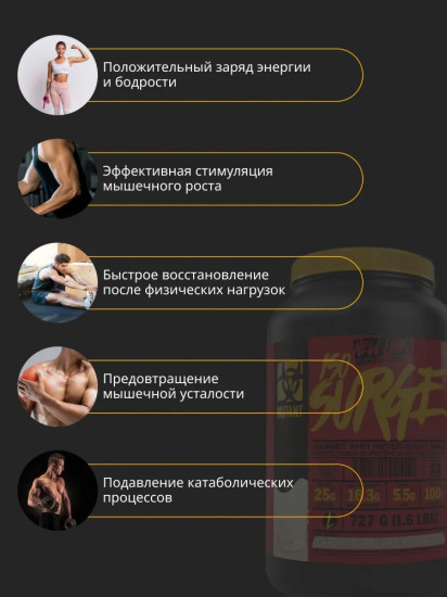 Изолят сывороточного протеина со вкусом печенья с кремом «Iso Surge. Cookies and Cream»