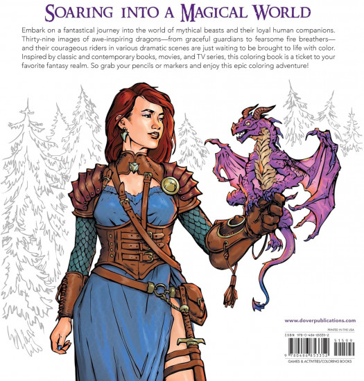 Dragon Riders: A Fantasy Coloring Book