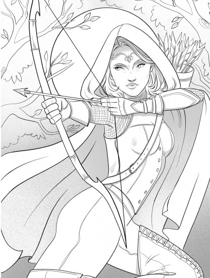 Romantasy: A Coloring Book