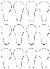 Набор колец для штор в ванную комнату «Ринго» - Фото 1