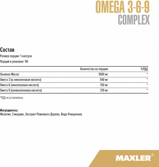 Капсулы «Омега 3-6-9»