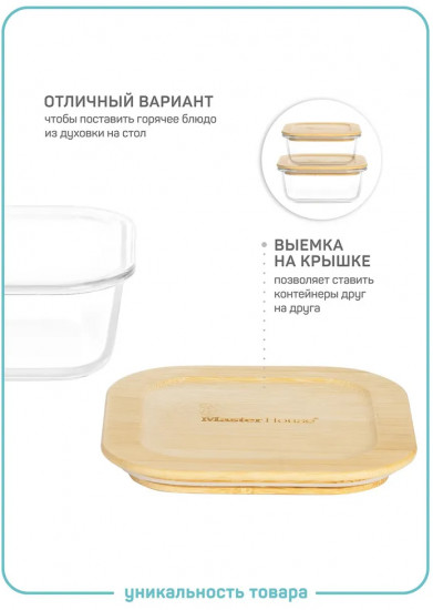 Контейнер из жаропрочного стекла «Тор»