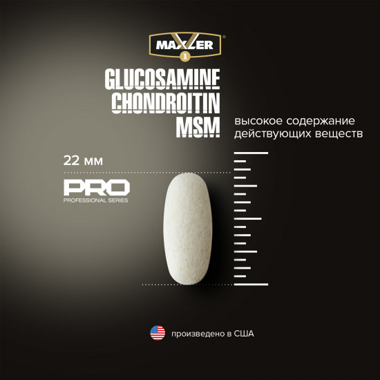 Комплекс хондропротекторов «Glucosamine Chondroitin MSM»