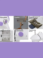 Швейная машинка портативная с педалью - Фото 3