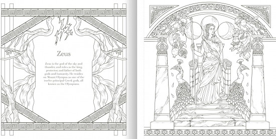 The Greek Mythology Coloring Book