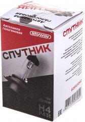 Автолампа галогенная H4 12V 60/55W - Фото 1