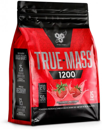 Гейнер True-Mass 1200 «Клубничный молочный коктейль»